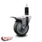 Service Caster 4'' Gray Poly Swivel 1-1/4'' Expanding Stem Caster Total Lock Brake SCC-EXTTL20S414-PPUB-114 - alternate 4